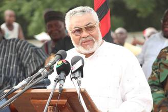 Rawlings at 35th anniversary ceremony of the 31st December revolutio