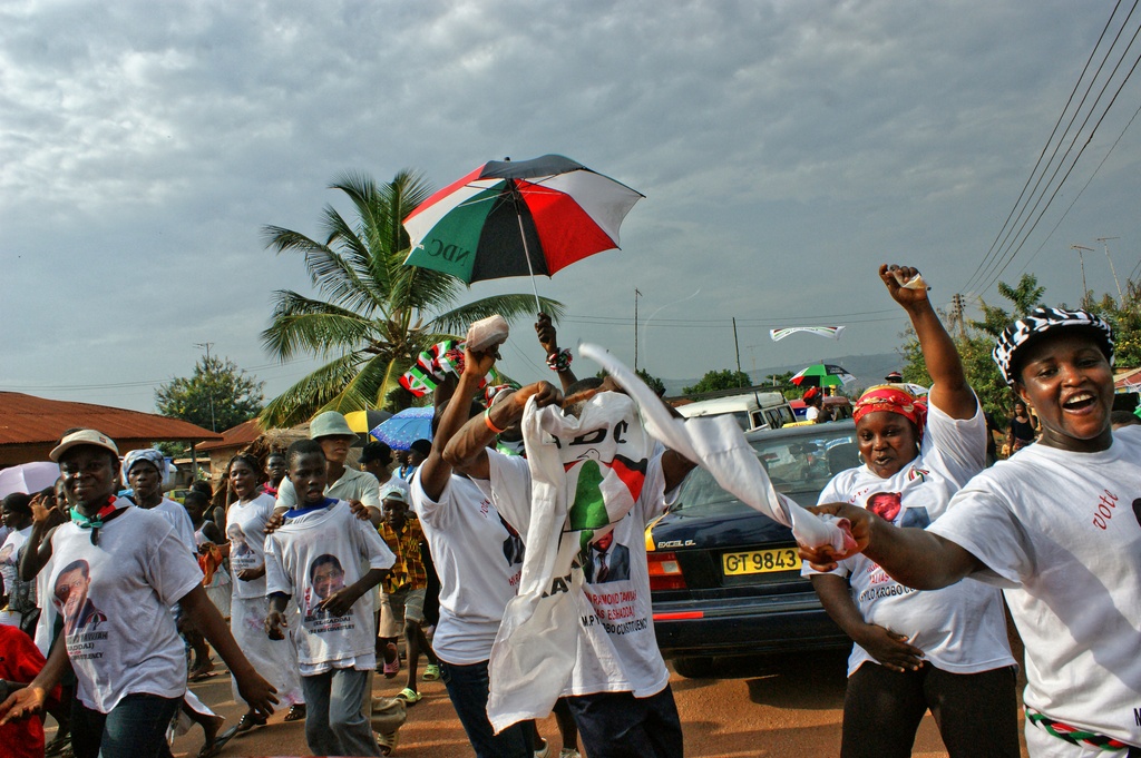 NDC Supporters Ghana elections photography by Remo Kurka Ghana